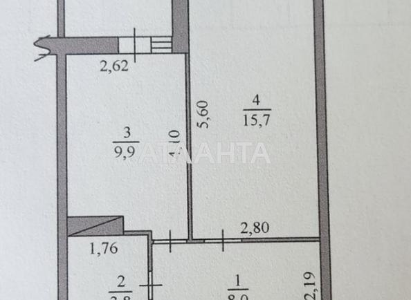 1-комнатная квартира по адресу ул. Пригородная (площадь 40,5 м²) - Atlanta.ua - фото 11