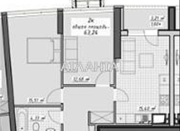 2-комнатная квартира по адресу Курортный пер. (площадь 63,5 м²) - Atlanta.ua - фото 2