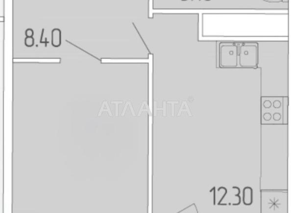 1-комнатная квартира по адресу ул. Краснова (площадь 42,1 м²) - Atlanta.ua - фото 3