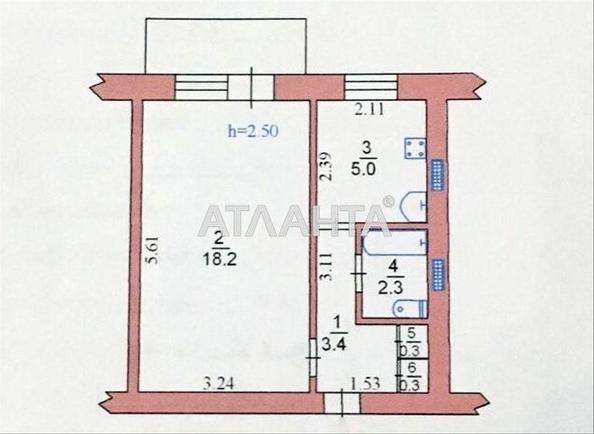 1-комнатная квартира по адресу ул. Шума Виталия (площадь 29,5 м²) - фото 13 1-комнатная квартира по адресу ул. Шума Виталия (площадь 29,5 м²) - Atlanta.ua - фото 13