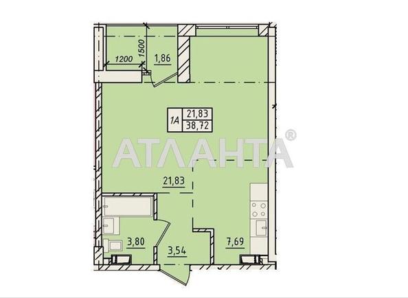 1-комнатная квартира по адресу ул. Пестеля (площадь 38,7 м²) - imageAlt 2 1-комнатная квартира по адресу ул. Пестеля (площадь 38,7 м²) - Atlanta.ua - imageAlt 2