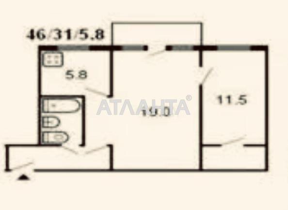 2-комнатная квартира по адресу ул. Варненская (площадь 46,2 м²) - фото 17 2-комнатная квартира по адресу ул. Варненская (площадь 46,2 м²) - Atlanta.ua - фото 17