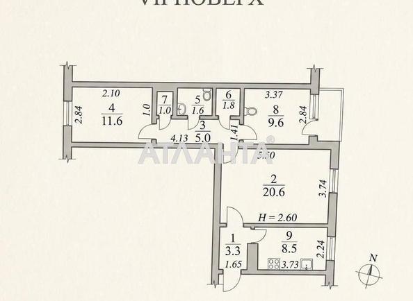 3-комнатная квартира по адресу ул. Инглези (площадь 65 м²) - imageAlt 5 3-комнатная квартира по адресу ул. Инглези (площадь 65 м²) - Atlanta.ua - imageAlt 5