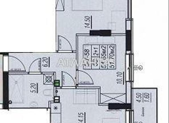 2-комнатная квартира по адресу ул. Бочарова ген. (площадь 53,1 м²) - imageAlt 6 2-комнатная квартира по адресу ул. Бочарова ген. (площадь 53,1 м²) - Atlanta.ua - imageAlt 6