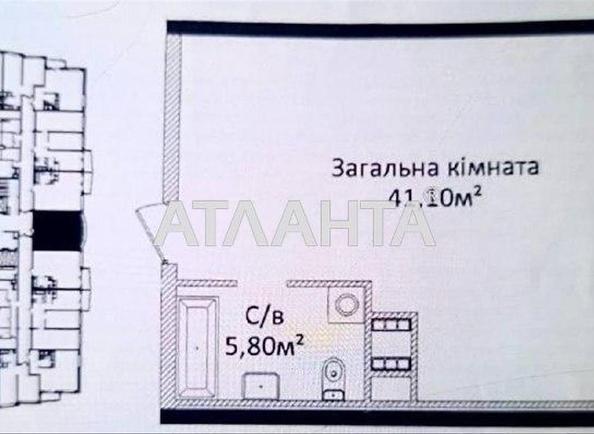 1-комнатная квартира по адресу Гагарина пр. (площадь 46,9 м²) - Atlanta.ua - фото 4