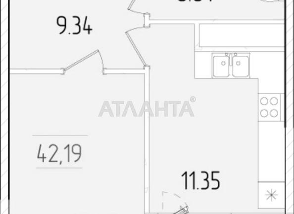 1-комнатная квартира по адресу ул. Краснова (площадь 42 м²) - фото 15 1-комнатная квартира по адресу ул. Краснова (площадь 42 м²) - Atlanta.ua - фото 15
