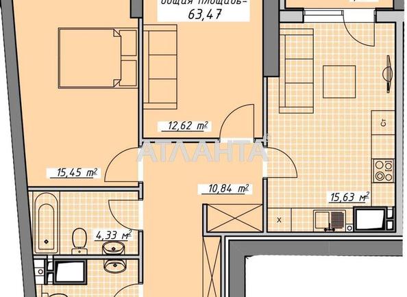 2-комнатная квартира по адресу Курортный пер. (площадь 63,5 м²) - Atlanta.ua - imageAlt 16