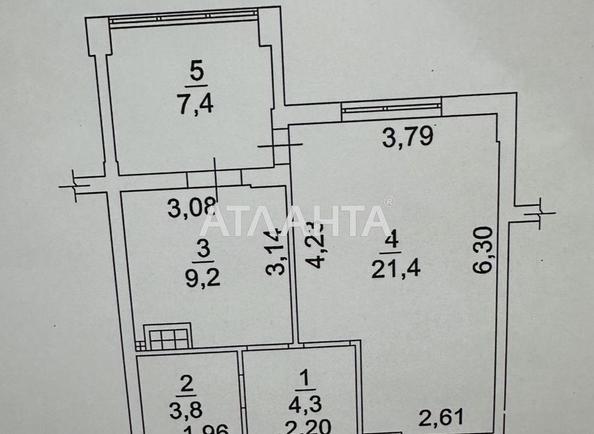 1-комнатная квартира по адресу ул. Строительная (площадь 46 м²) - Atlanta.ua - imageAlt 6