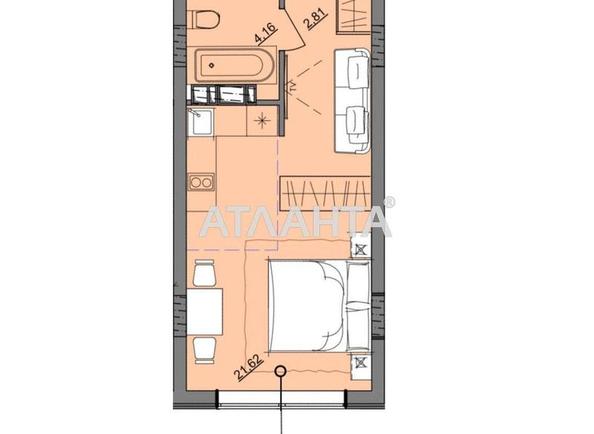 1-кімнатна квартира за адресою вул. Бочарова ген. (площа 28,9 м²) - Atlanta.ua - фото 3