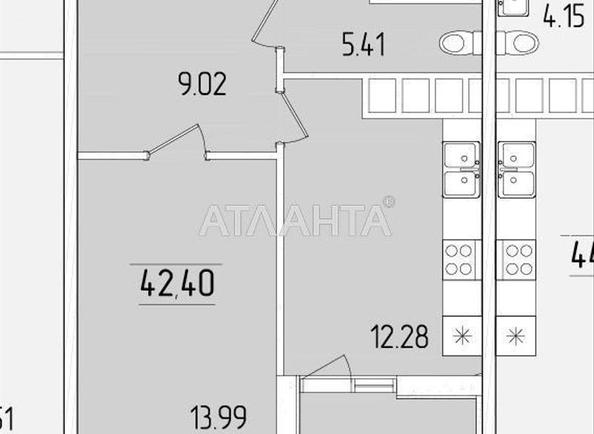 1-комнатная квартира по адресу ул. Краснова (площадь 42,4 м²) - фото 13 1-комнатная квартира по адресу ул. Краснова (площадь 42,4 м²) - Atlanta.ua - фото 13