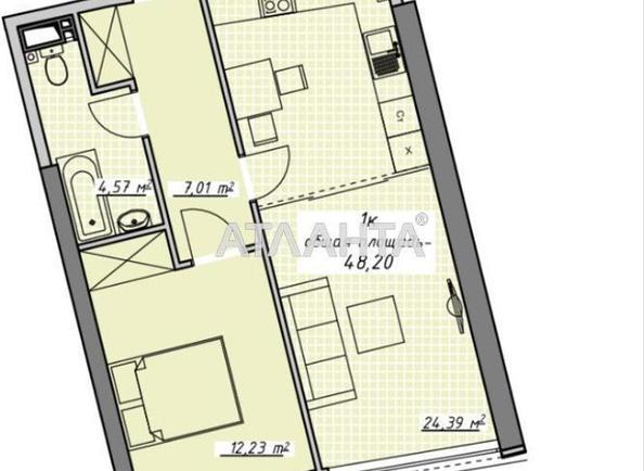 1-комнатная квартира по адресу Курортный пер. (площадь 47,7 м²) - Atlanta.ua - imageAlt 6