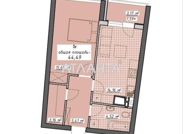 1-комнатная квартира по адресу Курортный пер. (площадь 44,8 м²) - Atlanta.ua - фото 7
