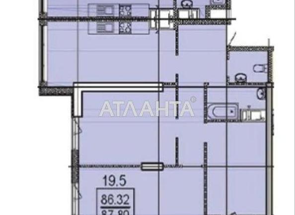 1-кімнатна квартира за адресою вул. Дача Ковалевського (площа 87,8 м²) - Atlanta.ua - фото 2