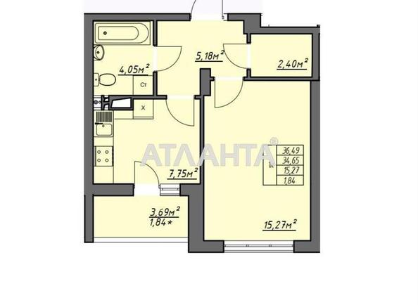 1-комнатная квартира по адресу ул. Грушевского Михаила (площадь 37 м²) - Atlanta.ua - imageAlt 11