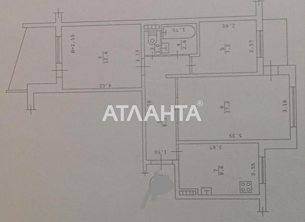 3-кімнатна квартира за адресою Добровольського пр. (площа 63 м²) - Atlanta.ua - фото 12
