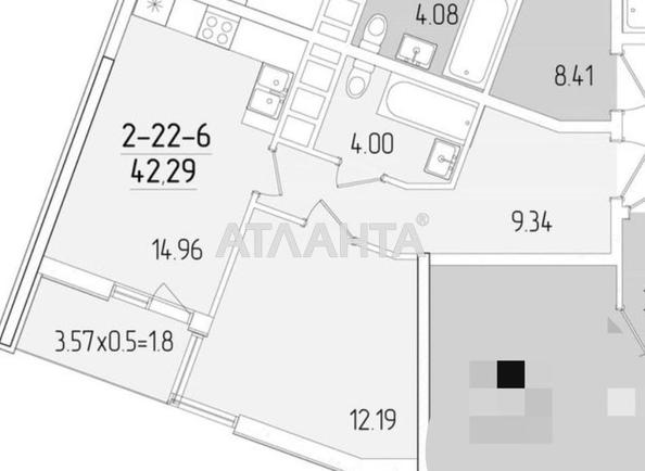 1-комнатная квартира по адресу ул. Краснова (площадь 42,3 м²) - фото 7 1-комнатная квартира по адресу ул. Краснова (площадь 42,3 м²) - Atlanta.ua - фото 7