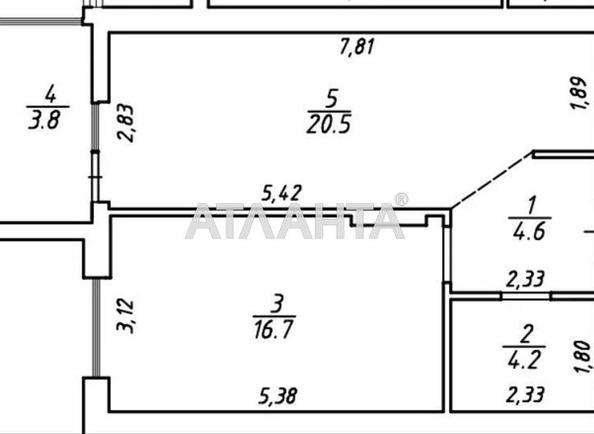1-кімнатна квартира за адресою вул. Рудненська (площа 50 м²) - фото 3 1-кімнатна квартира за адресою вул. Рудненська (площа 50 м²) - Atlanta.ua - фото 3