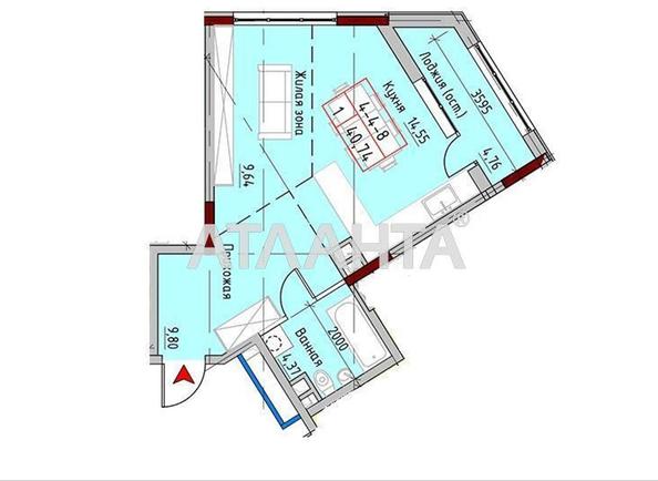 1-комнатная квартира по адресу Маячный пер. (площадь 44,7 м²) - imageAlt 7 1-комнатная квартира по адресу Маячный пер. (площадь 44,7 м²) - Atlanta.ua - imageAlt 7