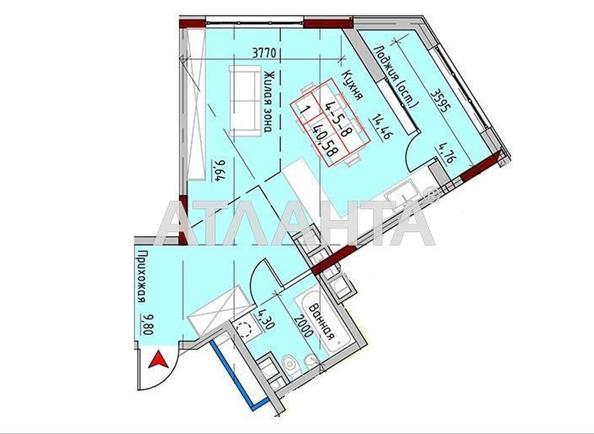 1-комнатная квартира по адресу Маячный пер. (площадь 44,6 м²) - imageAlt 3 1-комнатная квартира по адресу Маячный пер. (площадь 44,6 м²) - Atlanta.ua - imageAlt 3