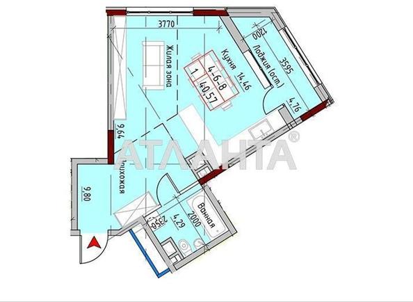 1-кімнатна квартира за адресою Маячний пров. (площа 44,4 м²) - фото 7 1-кімнатна квартира за адресою Маячний пров. (площа 44,4 м²) - Atlanta.ua - фото 7