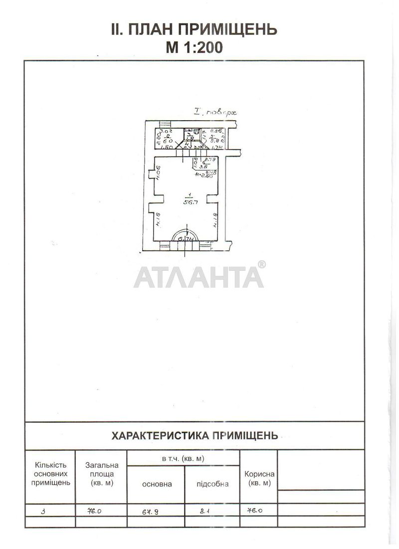 Коммерческая недвижимость по адресу ул. Пушкинская (площадь 76 м²) - Atlanta.ua - фото 2