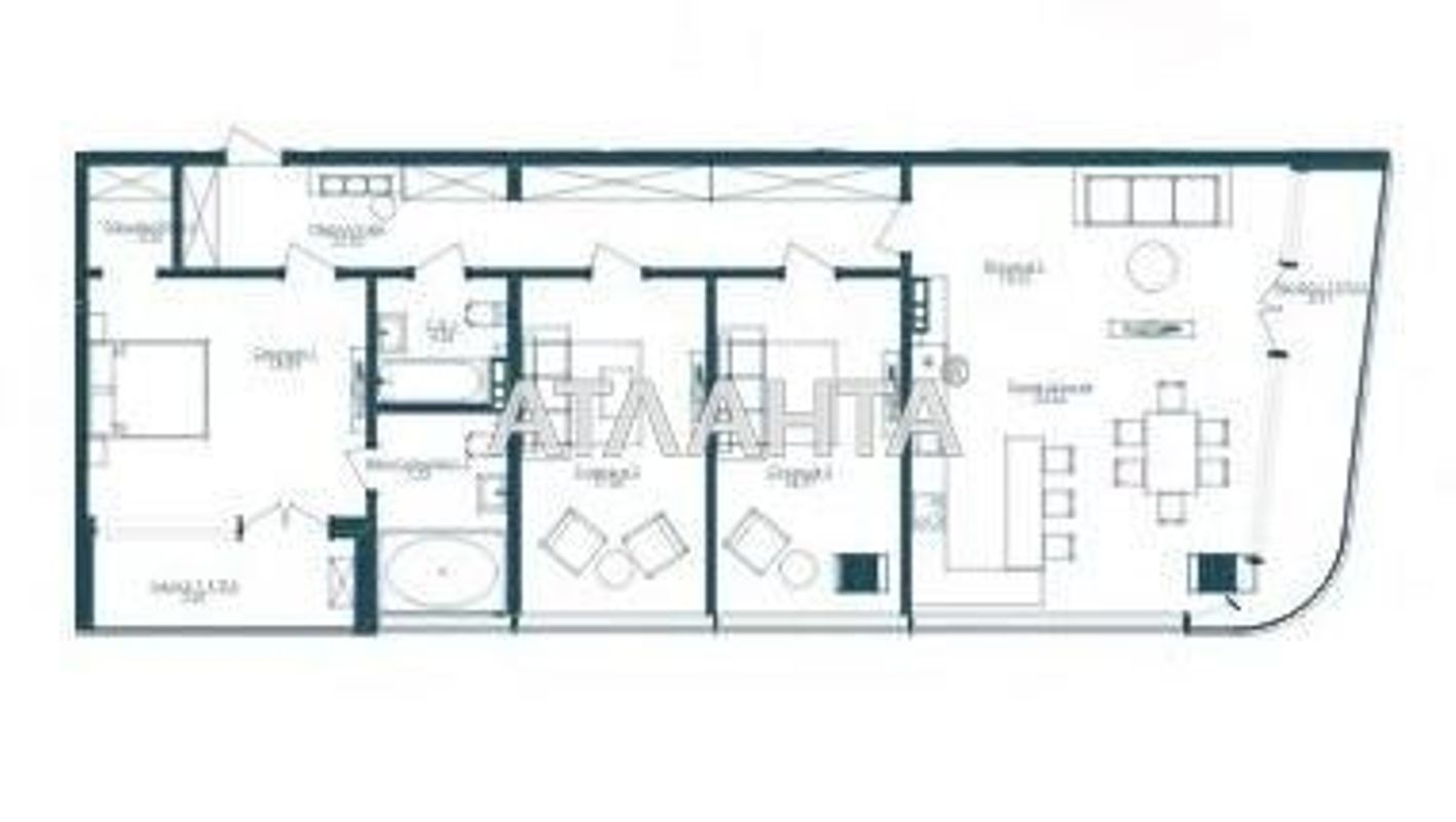 Багатокімнатна квартира за адресою вул. Французький бульв. (площа 122,9 м²) - Atlanta.ua - фото 4