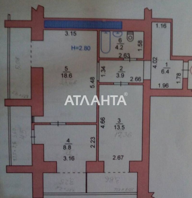 2-rooms apartment apartment by the address st. Mira pr Lenina (area 72 m²) - Atlanta.ua - photo 7