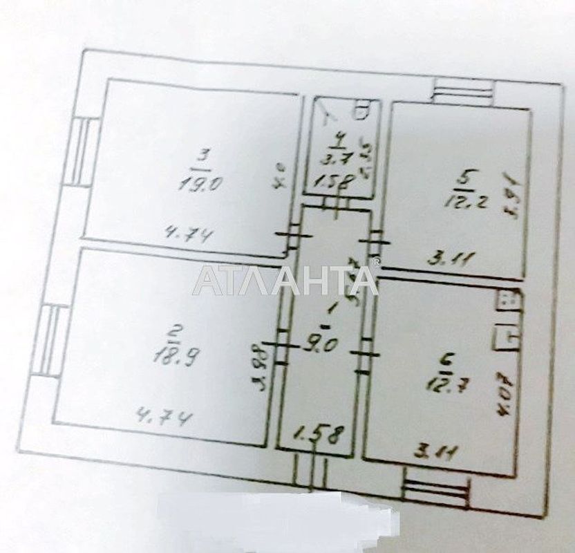 3-rooms apartment apartment by the address st. Tsvetaeva gen (area 75 m²) - Atlanta.ua - photo 6