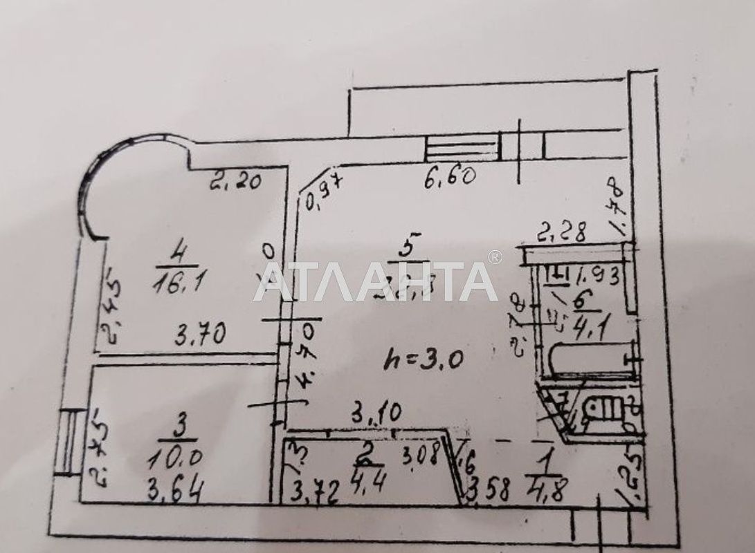 3-кімнатна квартира за адресою вул. Балківська (площа 76 м²) - Atlanta.ua - фото 2
