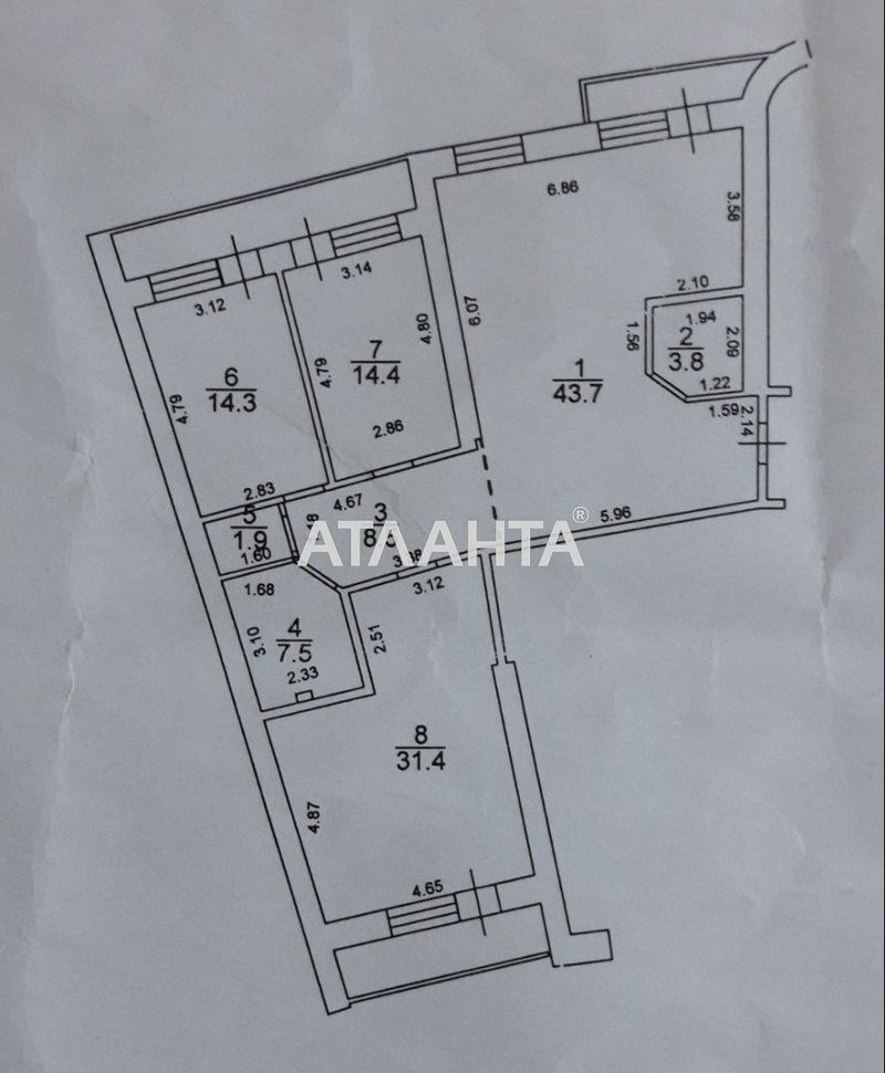 3-кімнатна квартира за адресою вул. Левітана (площа 135 м²) - Atlanta.ua - фото 5