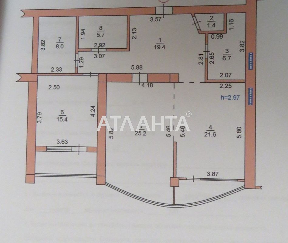 2-rooms apartment apartment by the address st. Khantadze per (area 110 m²) - Atlanta.ua - photo 10