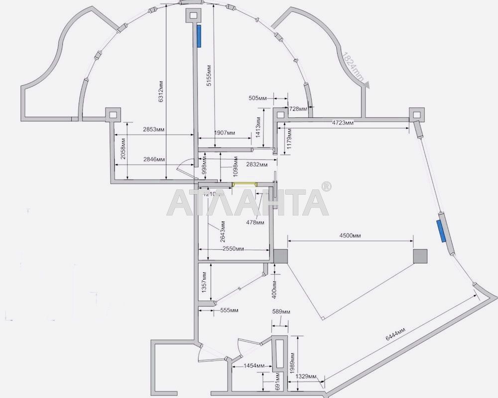 3-кімнатна квартира за адресою вул. Інглезі (площа 100 м²) - Atlanta.ua - фото 15