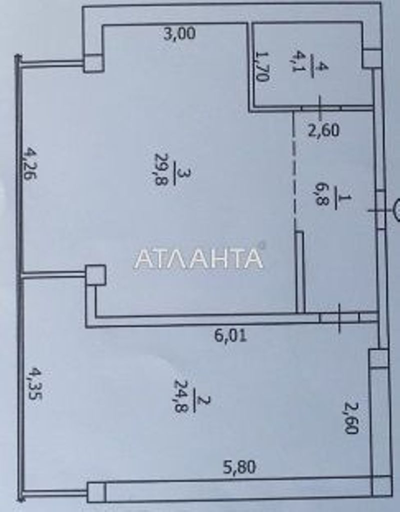 1-room apartment apartment by the address st. Parusnaya Geroev Stalingrada (area 65 m²) - Atlanta.ua - photo 9