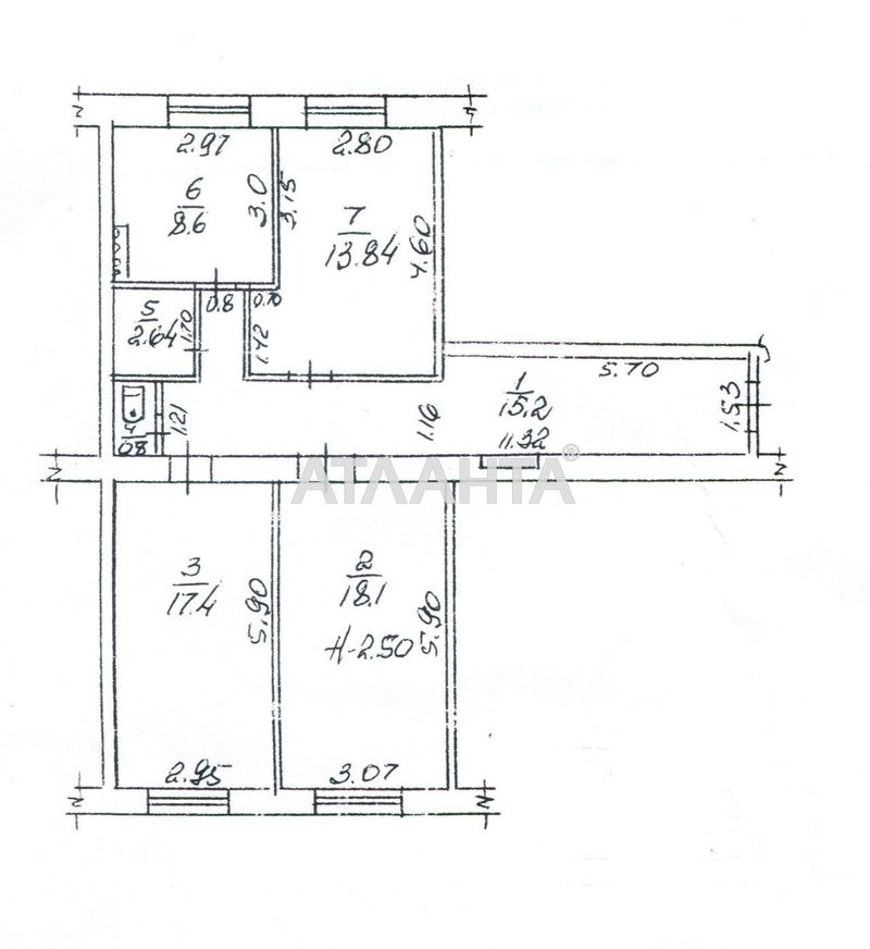 3-rooms apartment apartment by the address st. Krasnaya (area 76 m²) - Atlanta.ua - photo 12