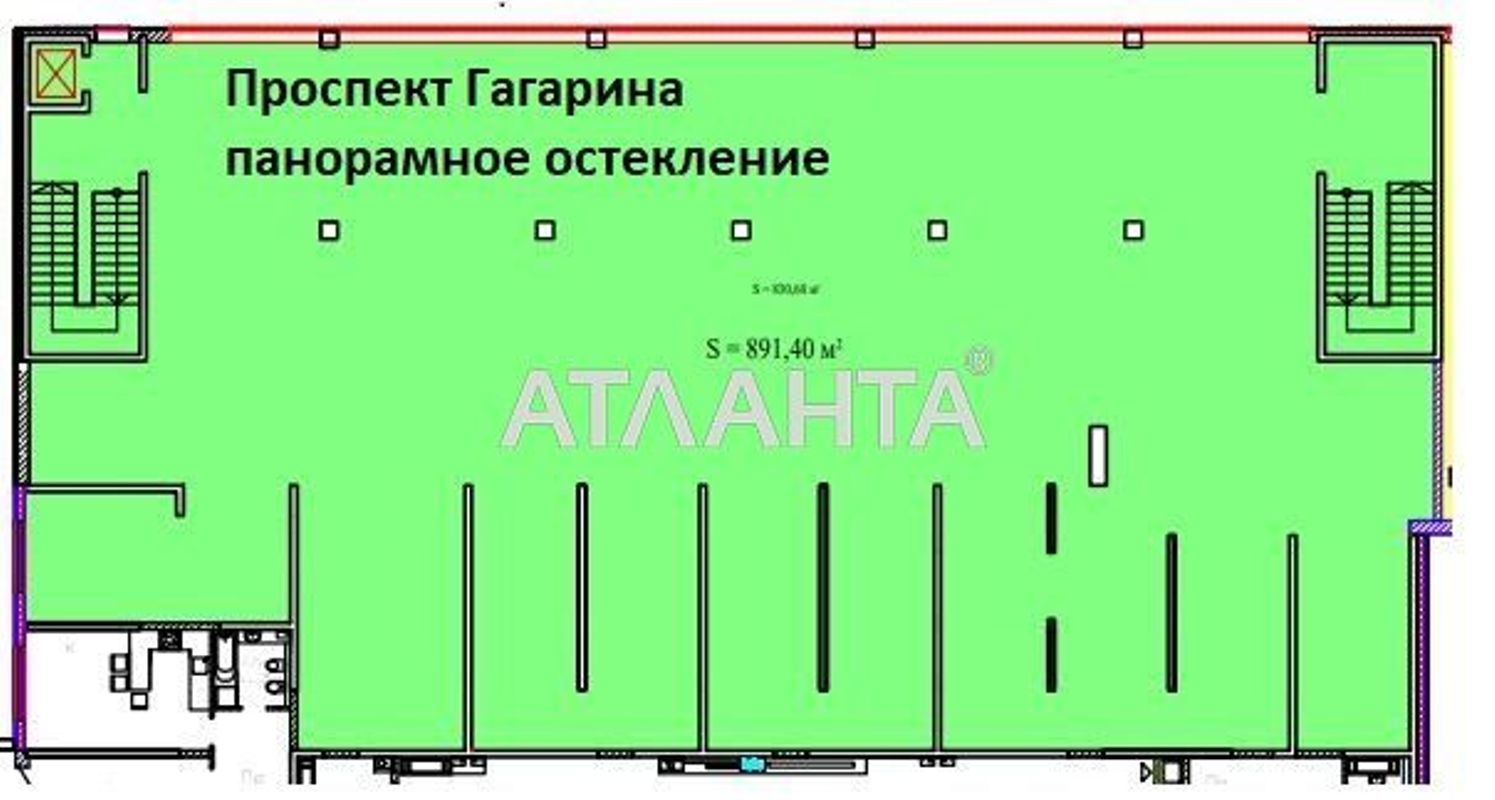 Комерційна нерухомість за адресою Гагаріна пр. (площа 891 м²) - Atlanta.ua - фото 4