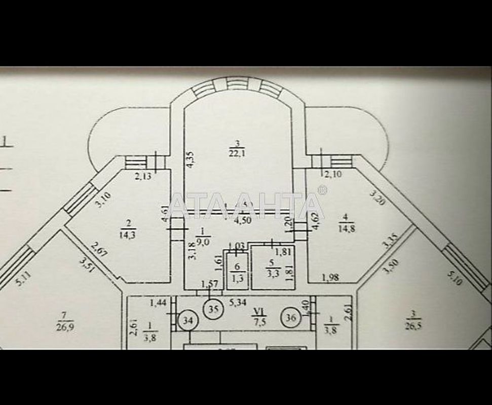 2-кімнатна квартира за адресою Щепний пров. (площа 76 м²) - Atlanta.ua - фото 2