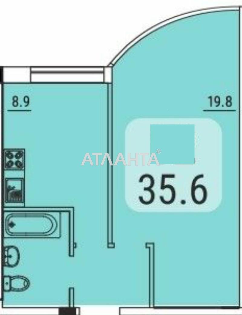 1-кімнатна квартира за адресою вул. Львівська (площа 35,6 м²) - Atlanta.ua - фото 2