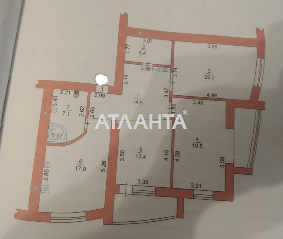 3-кімнатна квартира за адресою вул. Парусна (площа 107 м²) - Atlanta.ua - фото 7