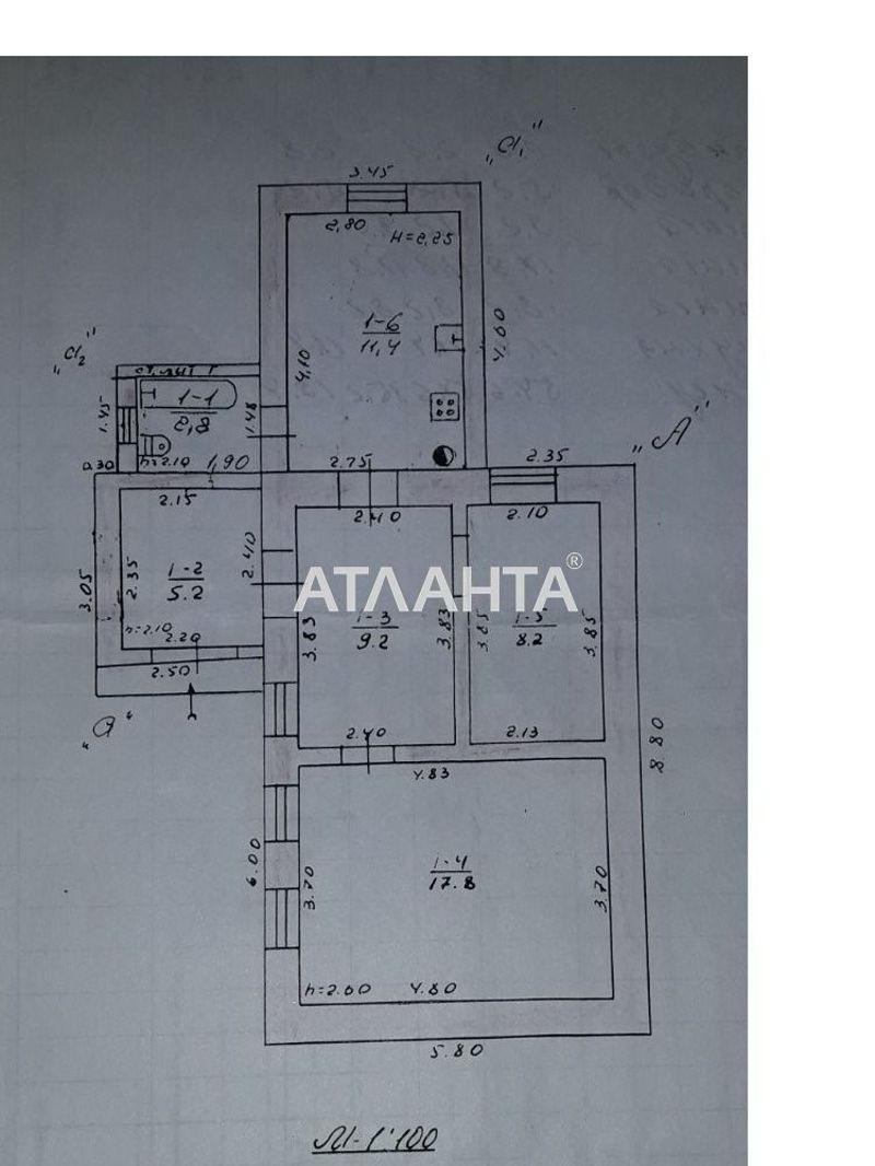 Дом по адресу Новый пер. (площадь 54,6 м²) - Atlanta.ua - фото 6