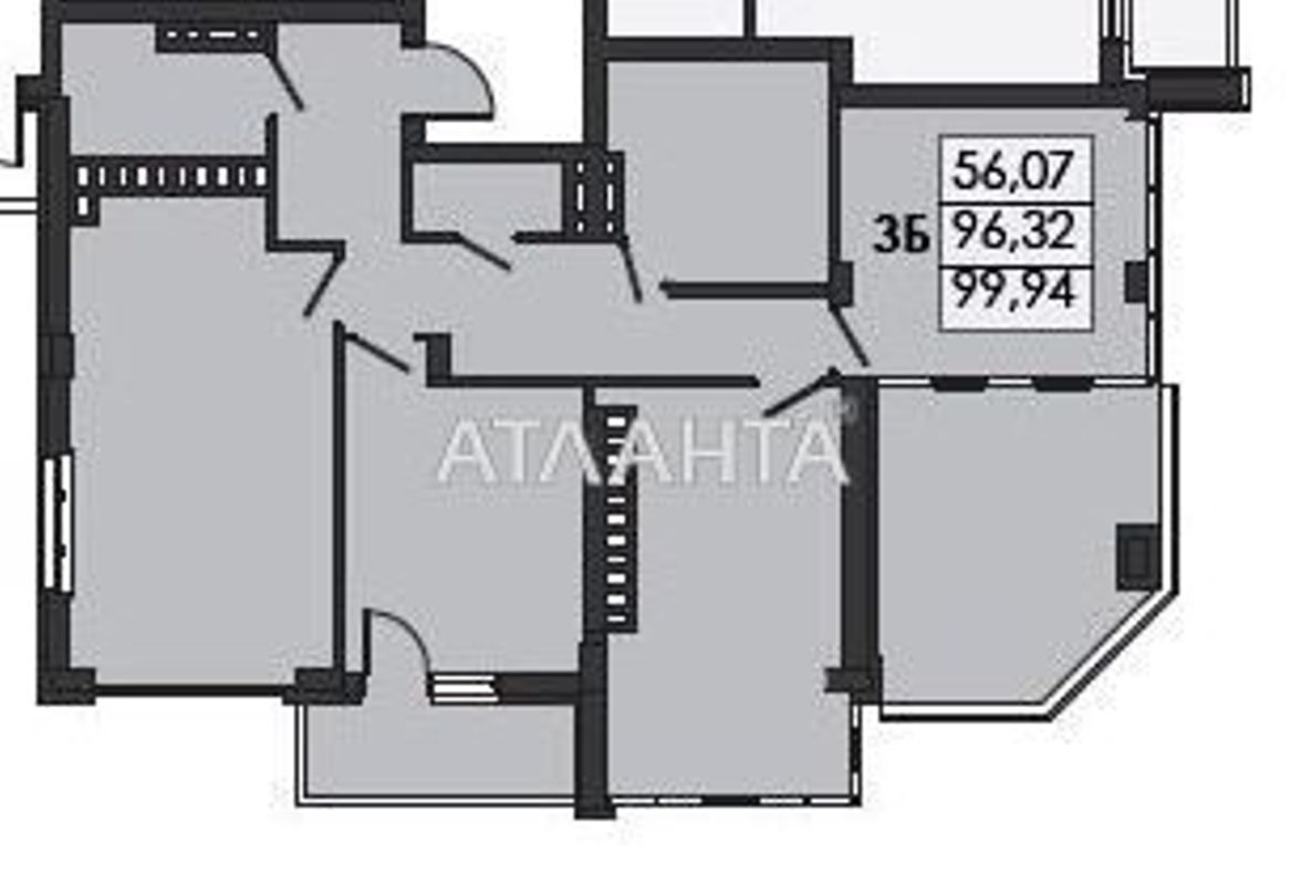 3-rooms apartment apartment by the address st. Nikolaevskaya (area 103,5 m²) - Atlanta.ua - photo 3