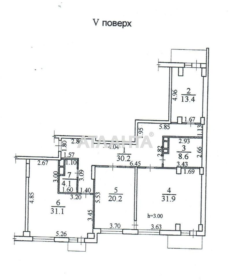 3-кімнатна квартира за адресою вул. Відрадна (площа 142 м²) - Atlanta.ua - фото 3