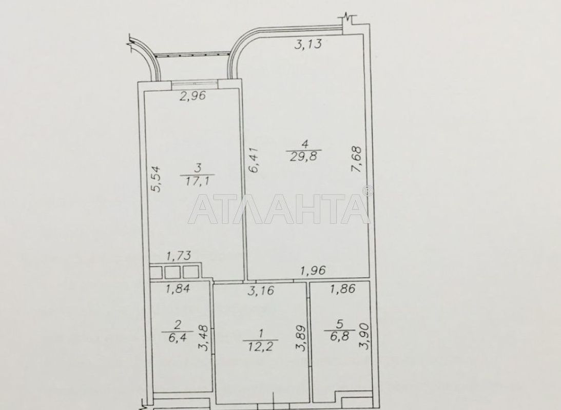 2-rooms apartment apartment by the address st. Berezovaya (area 73,1 m²) - Atlanta.ua - photo 2