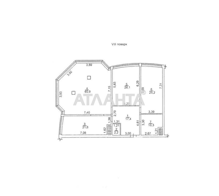 3-комнатная квартира по адресу Аркадиевский пер. (площадь 164 м²) - Atlanta.ua - фото 4