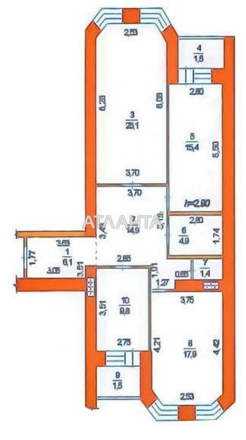 3-комнатная квартира по адресу ул. Вильямса ак. (площадь 98,5 м²) - Atlanta.ua - фото 5