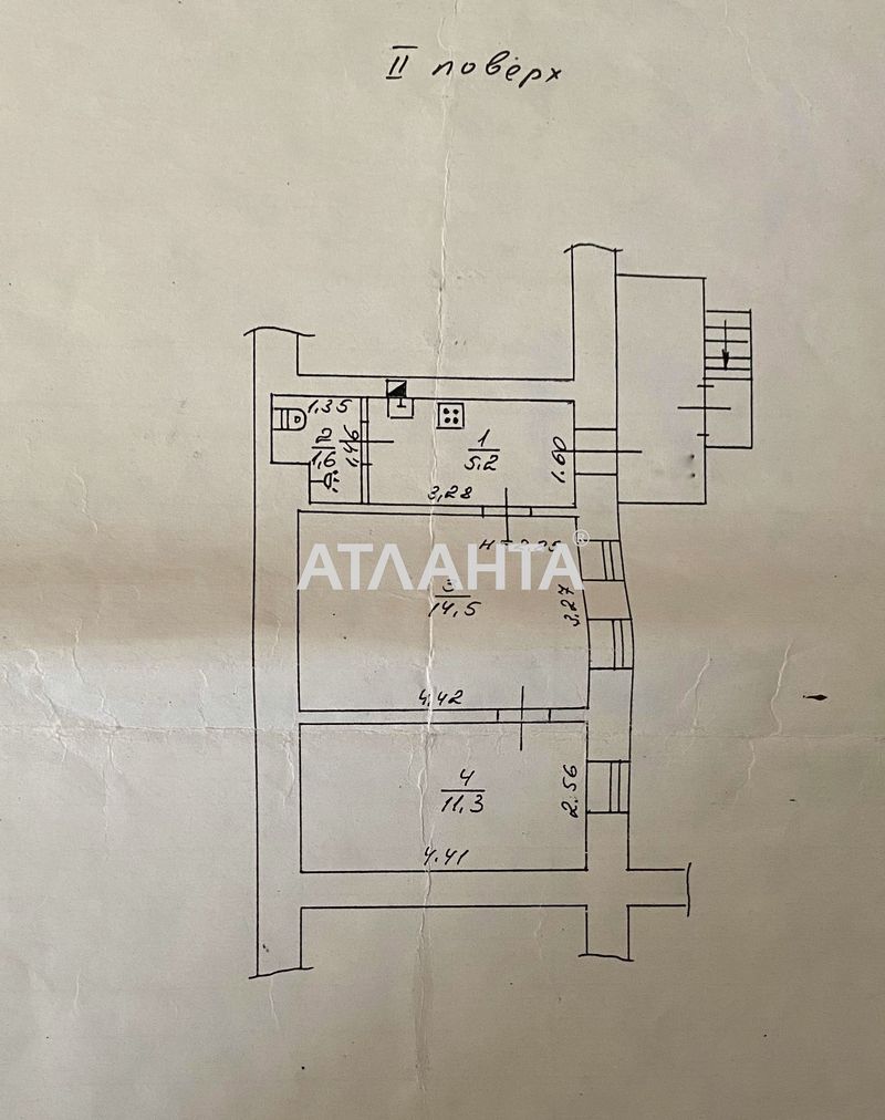 2-кімнатна квартира за адресою вул. Канатна (площа 35 м²) - Atlanta.ua - фото 3