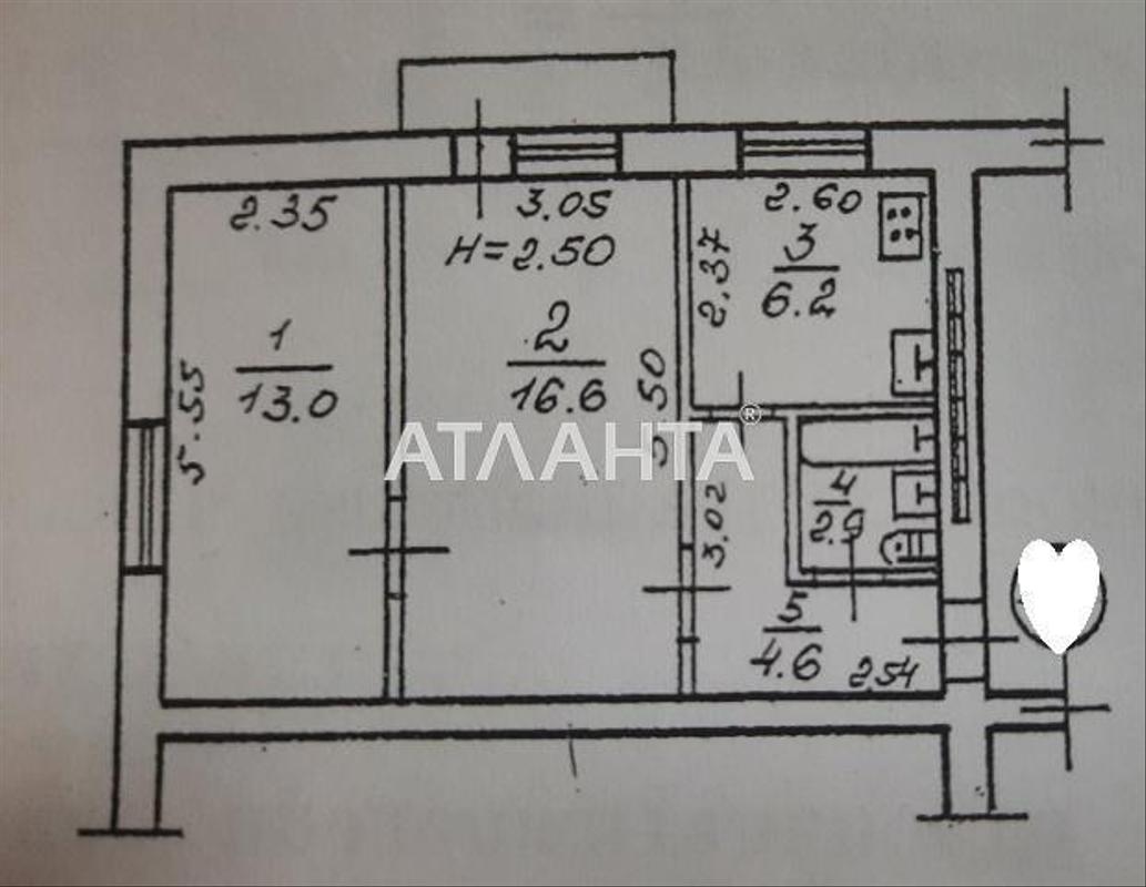 2-комнатная квартира по адресу Фонтанская дор. (площадь 44 м²) - Atlanta.ua - фото 6
