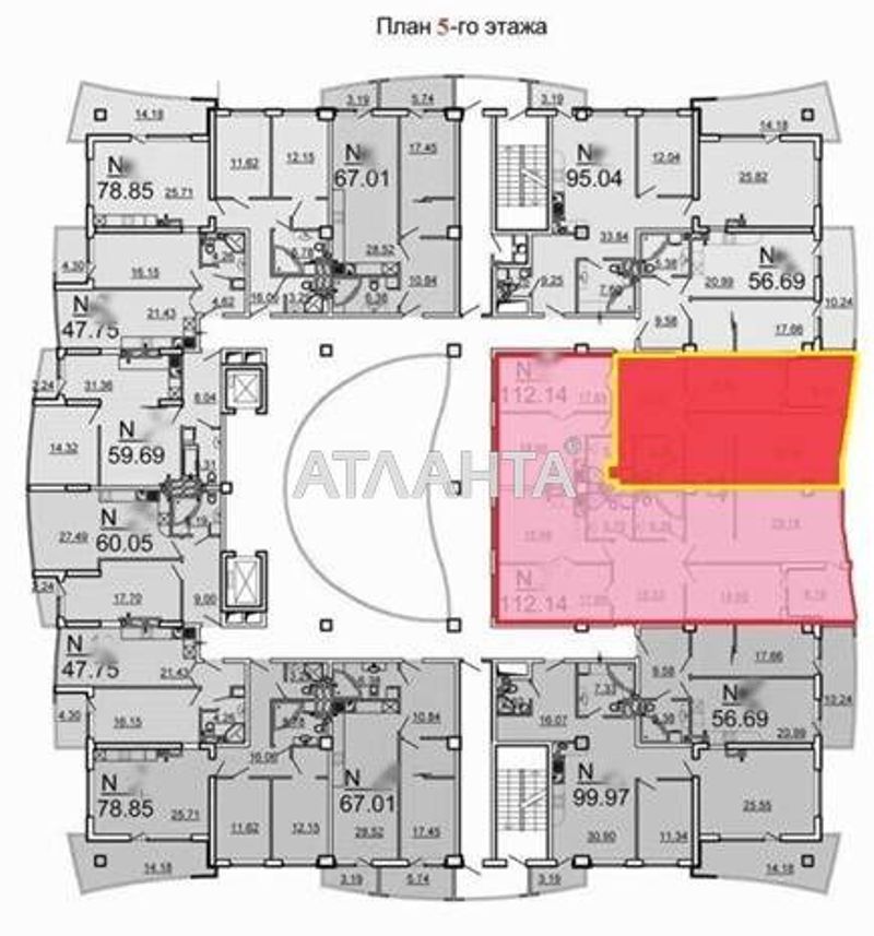 1-room apartment apartment by the address st. Vannyy per (area 39 m²) - Atlanta.ua - photo 4