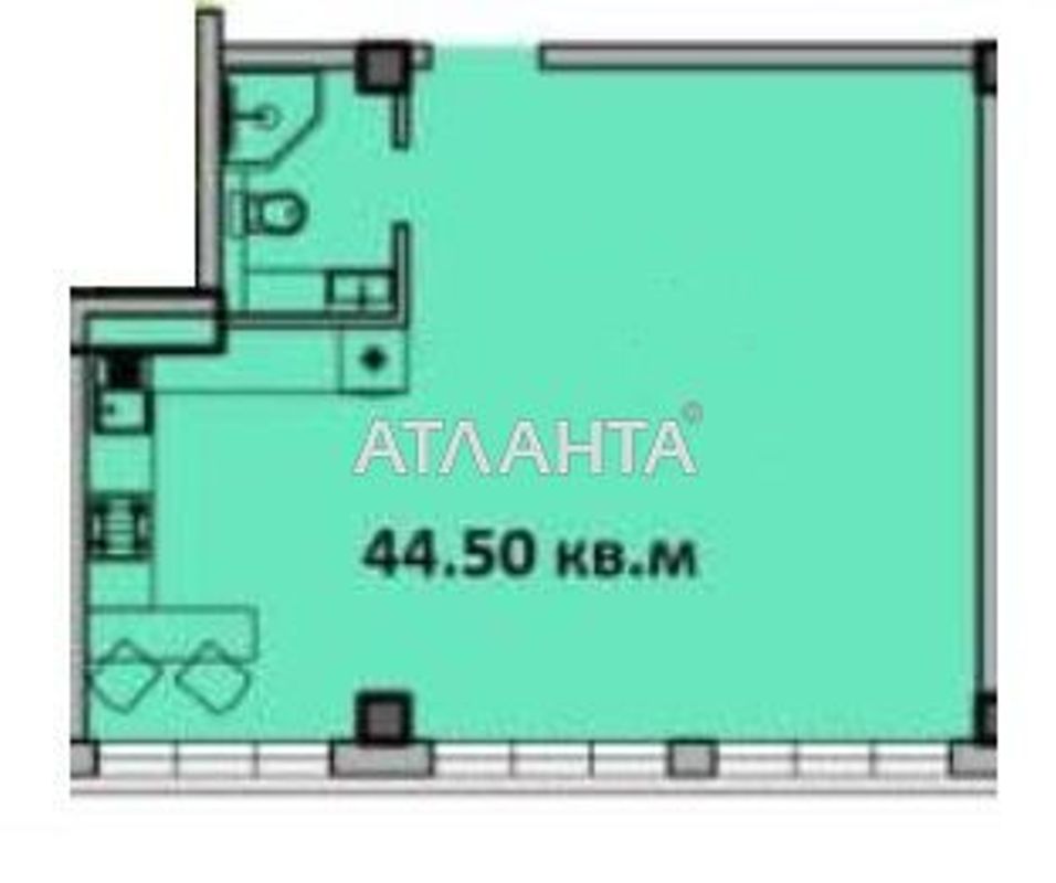 2-комнатная квартира по адресу ул. Заболотного ак. (площадь 44,5 м²) - Atlanta.ua - фото 2