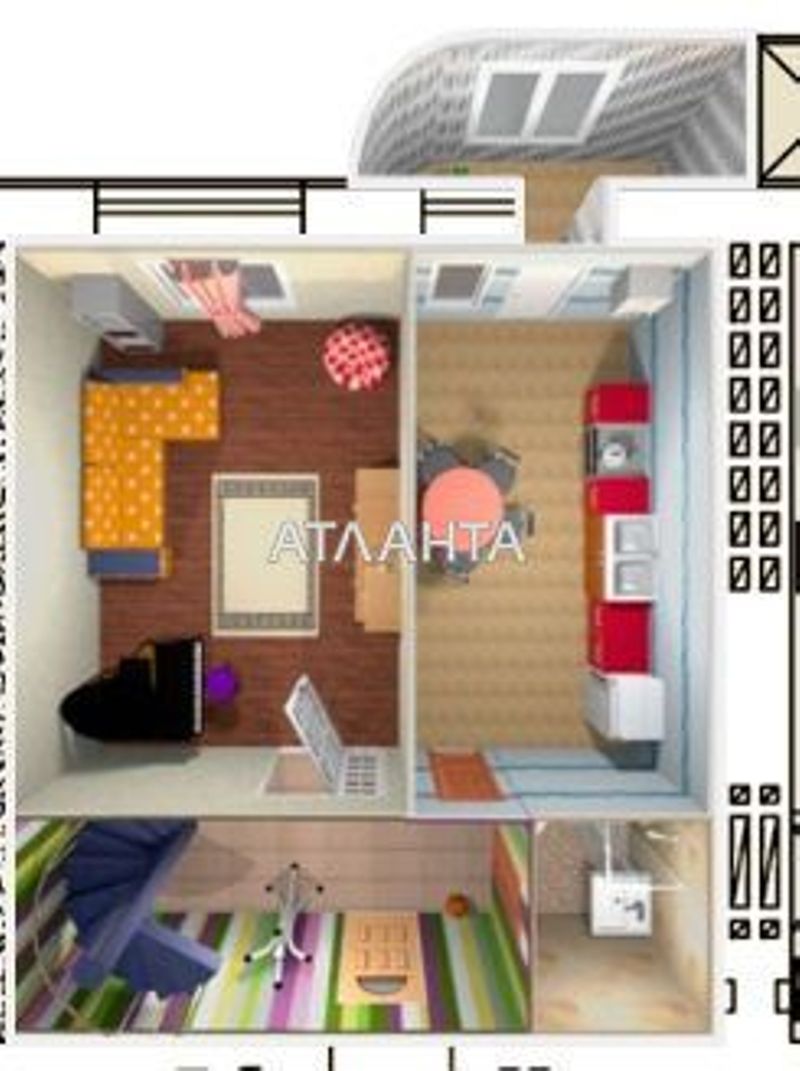 3-комнатная квартира по адресу Днепропетр. Дор. (площадь 77,4 м²) - Atlanta.ua - фото 7