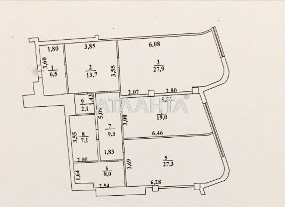 3-кімнатна квартира за адресою Морехідний пров. (площа 125 м²) - Atlanta.ua - фото 24